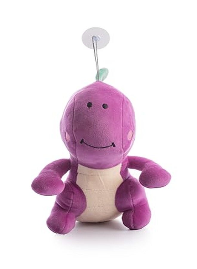 Dimpy Stuff Dino Plush Toy - Purple 23 cm (9") - Super Soft Squishy Nursery Decor Children - Image 2